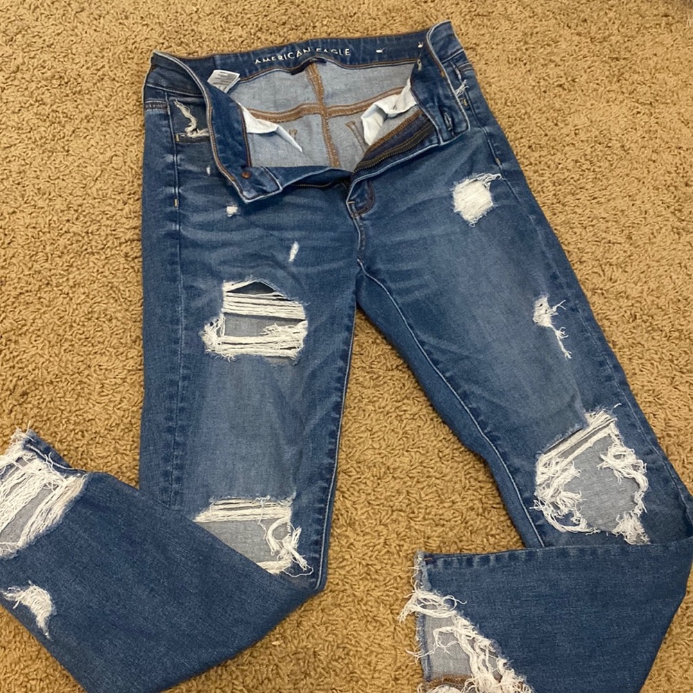 American Eagle Next Level stretch high rise jegging crop
